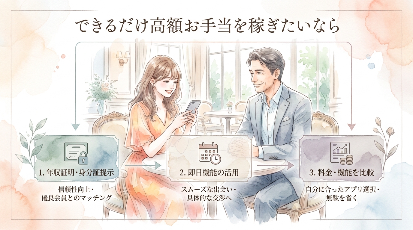 できるだけ高額お手当を稼ぎたいなら