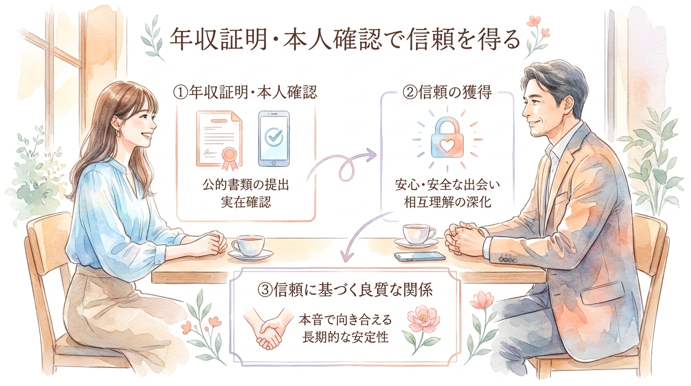 年収証明・本人確認で信頼を得る