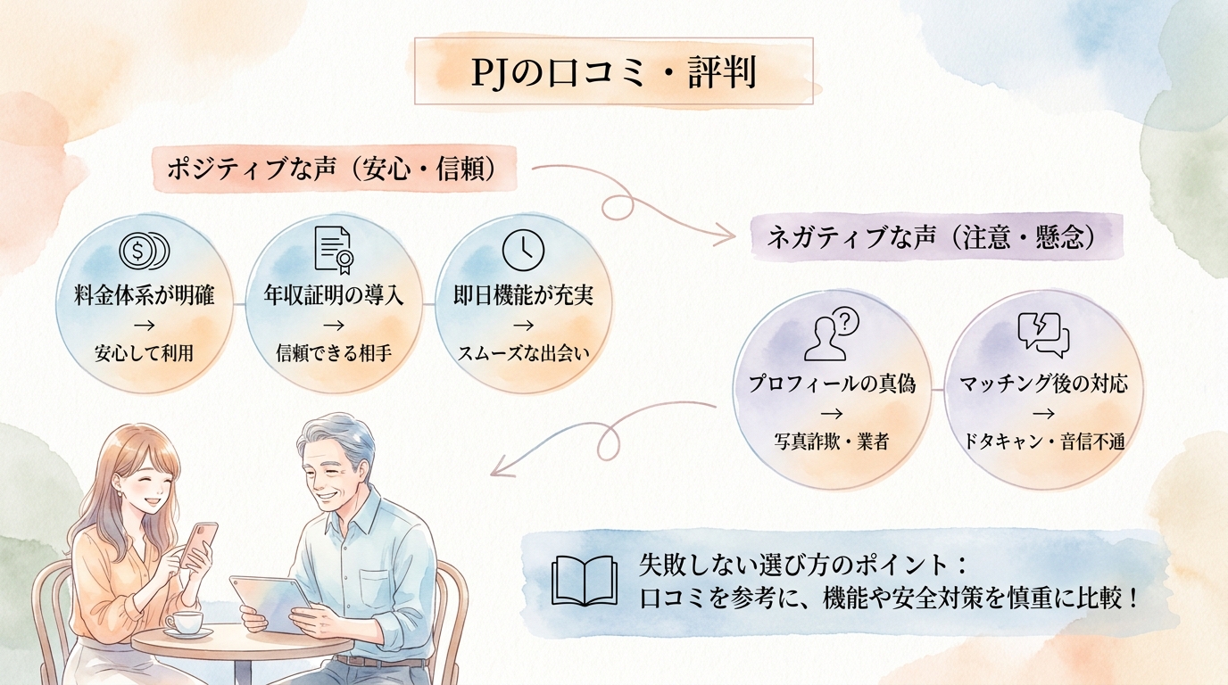 PJの口コミ・評判