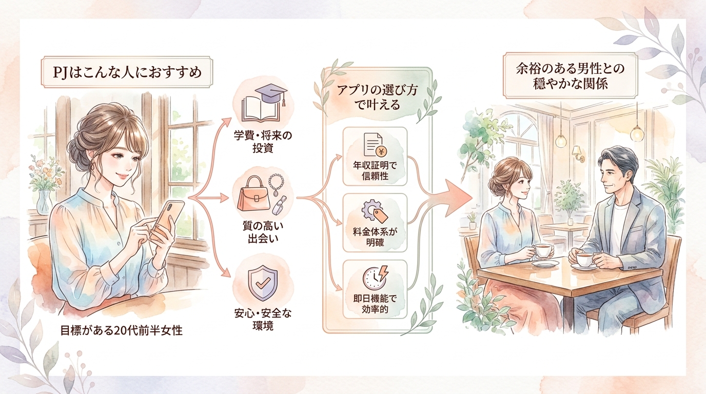 PJはこんな人におすすめ