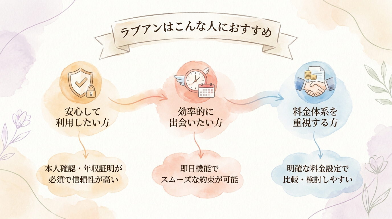 ラブアンはこんな人におすすめ