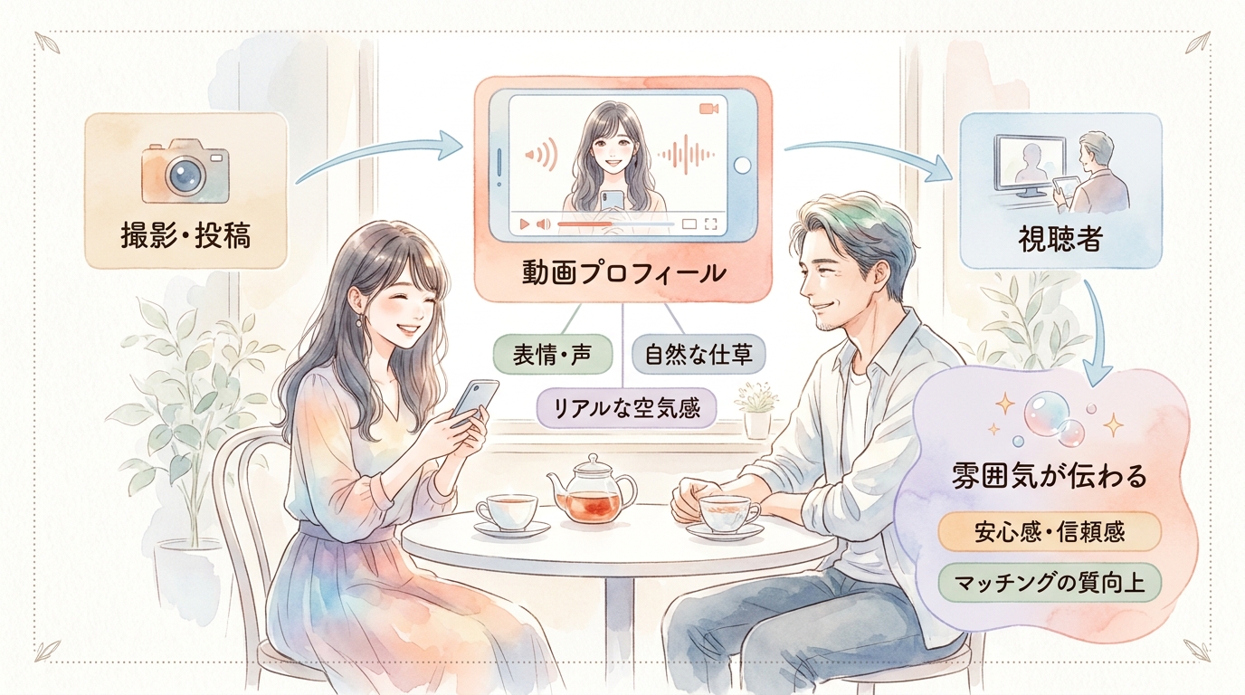 動画プロフィールで雰囲気が伝わる仕組み