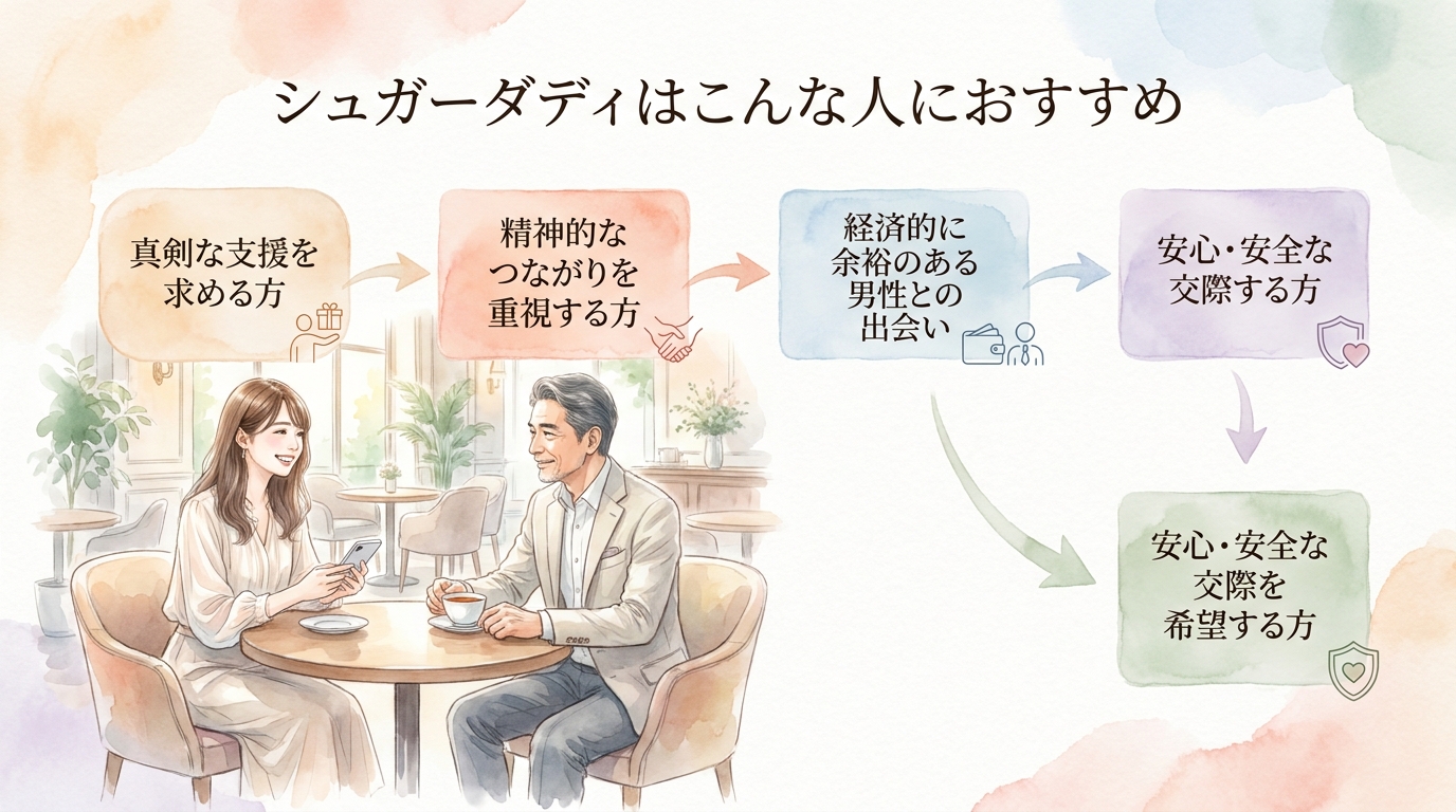 シュガーダディはこんな人におすすめ